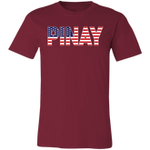 Pinay with US Flag Embedded Unisex Jersey T-Shirt
